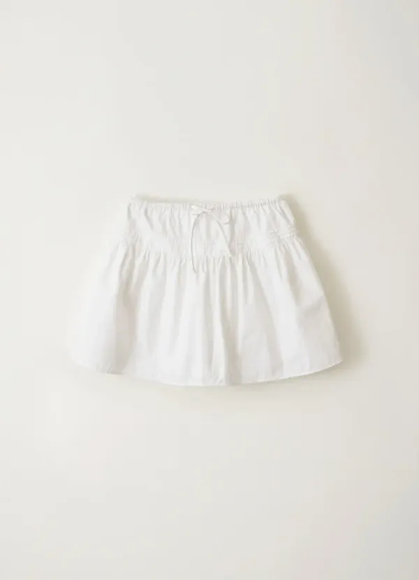 Pou flare skirt (White)