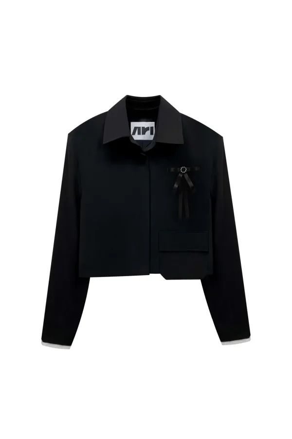 MILD CROP BLAZER / BLACK