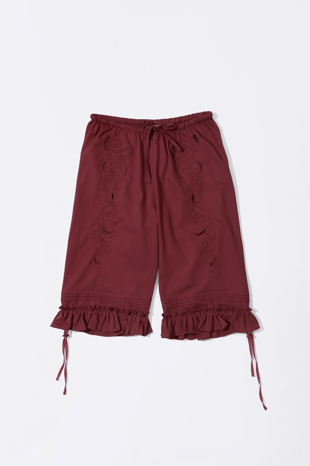 스컬프터 Cottage Cotton Capri Pants Red 상품 이미지 1