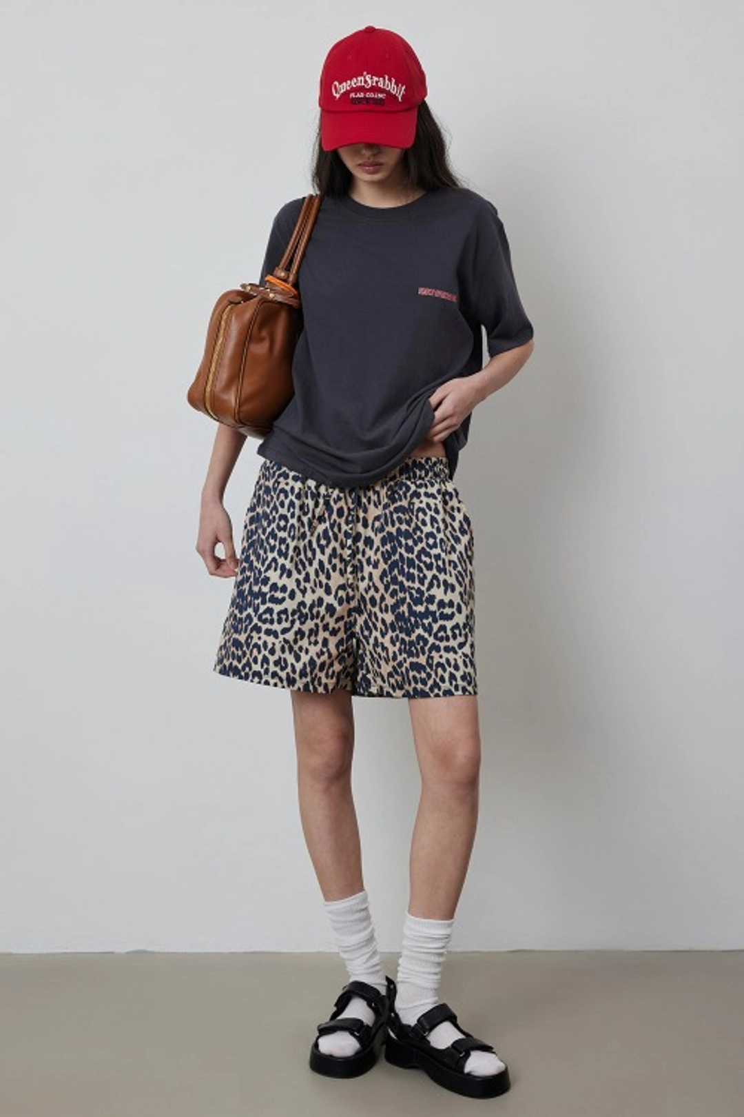 퀸스래빗 Leopard Banding Shorts 상품 이미지 2