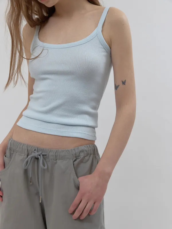 mochi rib cami (baby blue)