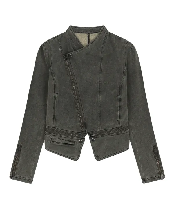 Detachable Span Denim Jacket / Khaki