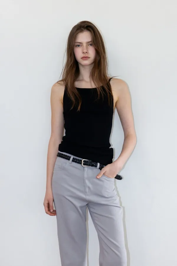 We Summer Knit Sleeveless_Black