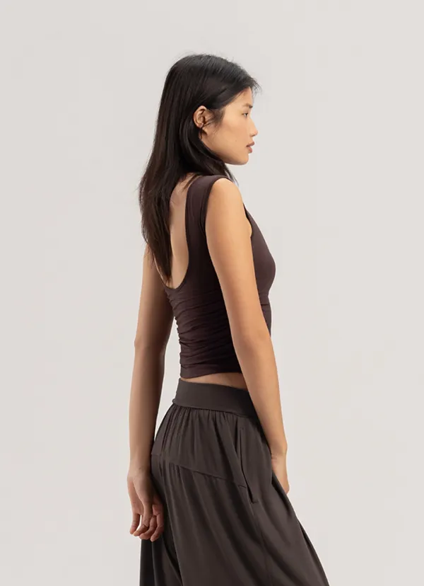 Bandha tank top_Chocolate Plum