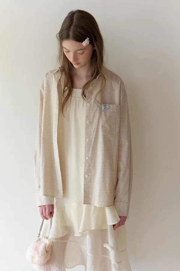 Check Club Shirt (Beige)
