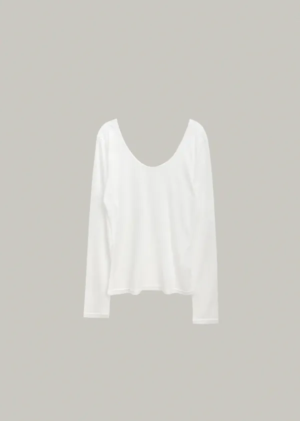 scoop neck layered tee