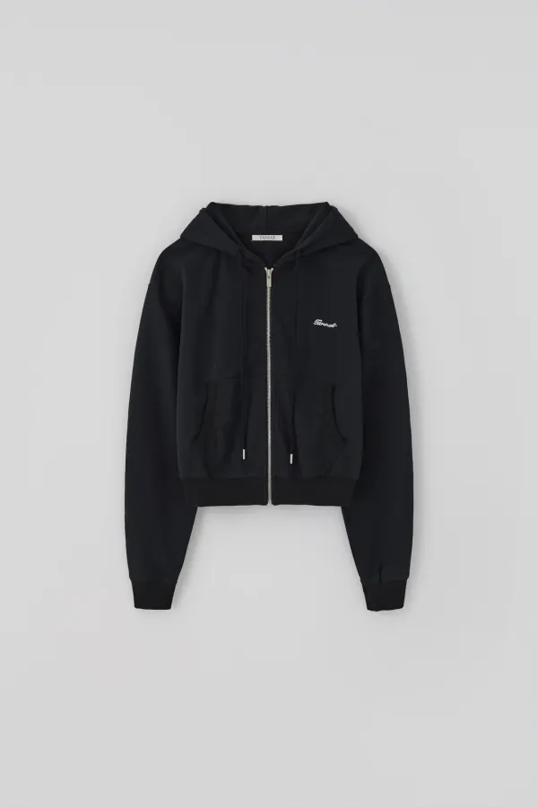 T/T Standard zip-up hoodie (black)