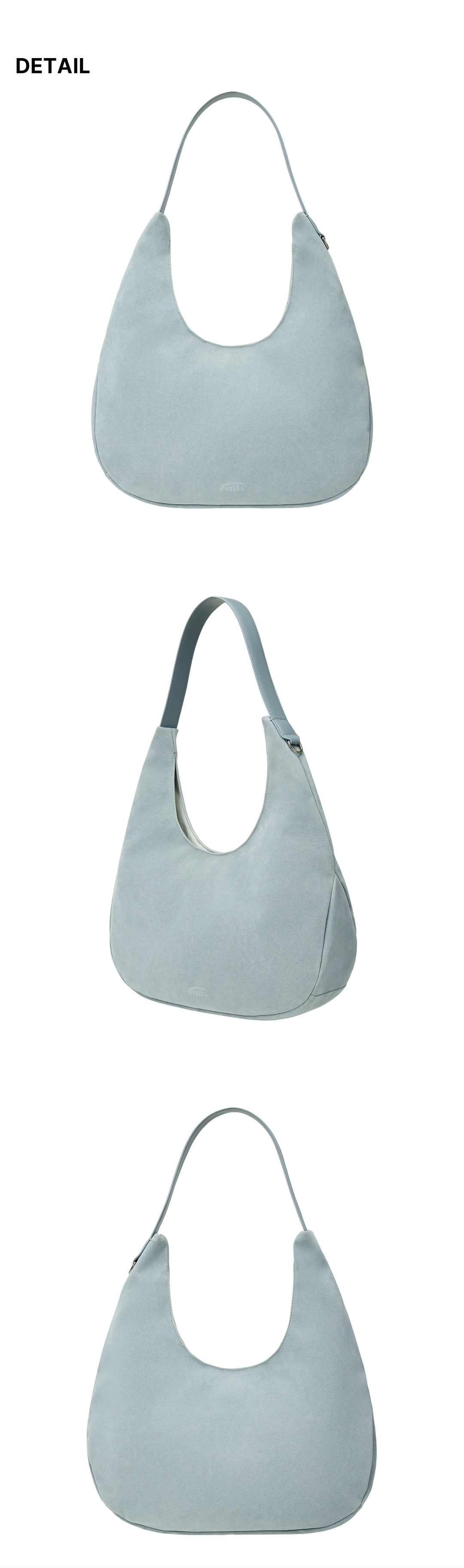 이미스 SUEDE SHOULDER BAG-ASH BLUE 상품 이미지 3