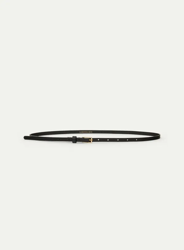 Mini Leather Belt Black