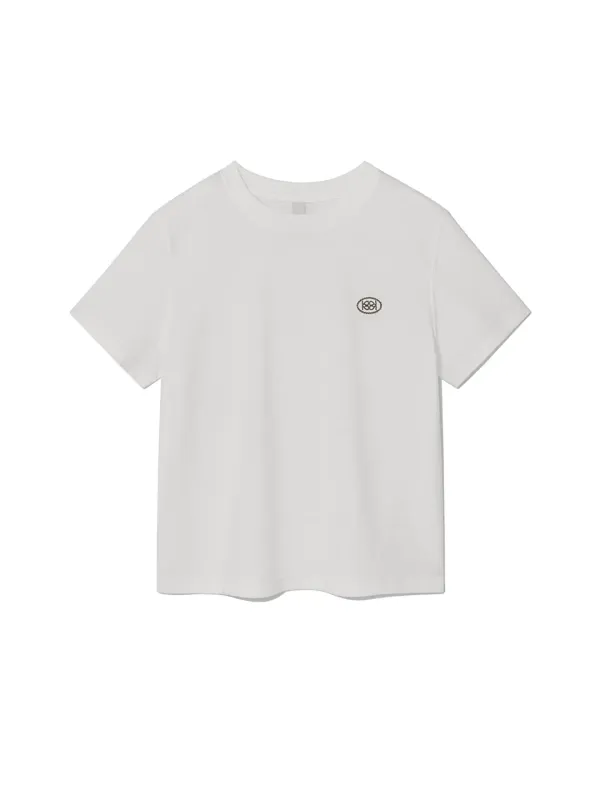 Logo Tee White