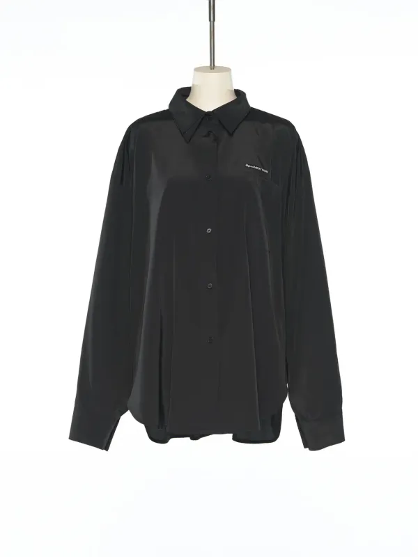 PS25 ZERO BLACK DOUBLE COLLAR SHIRT