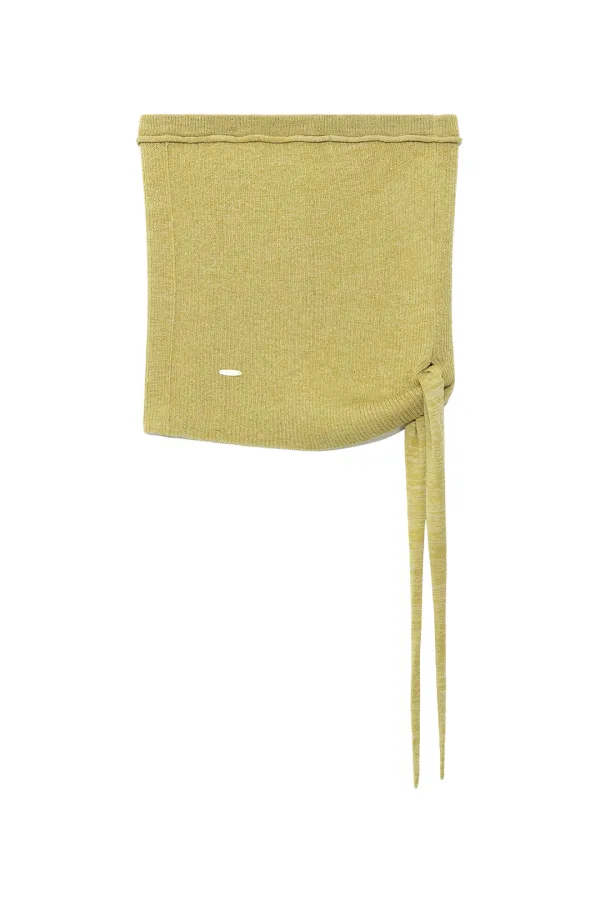 SIDE STRING TUBE TOP IN OLIVE