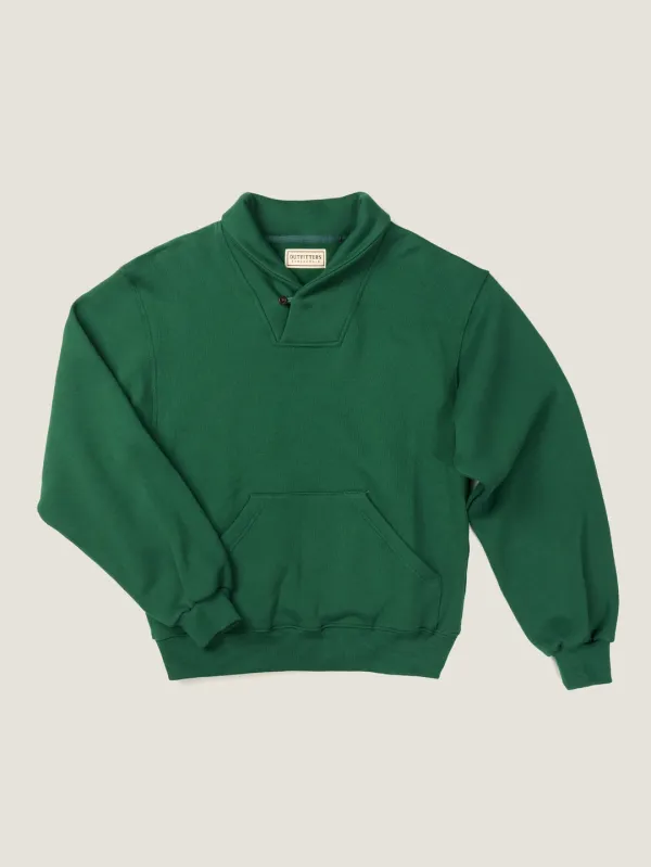 (-15%) SHAWL COLLAR SWEATSHIRT [ British Green ]