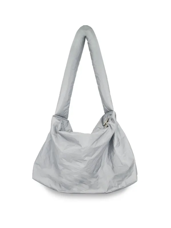 Puff-Up Big Bag (Silver/Blush Pink)