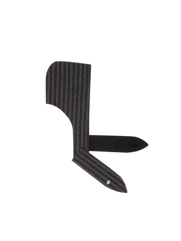 ✲3RD HANA HOOD REVERSIBLE SCARF BLACK STRIPE