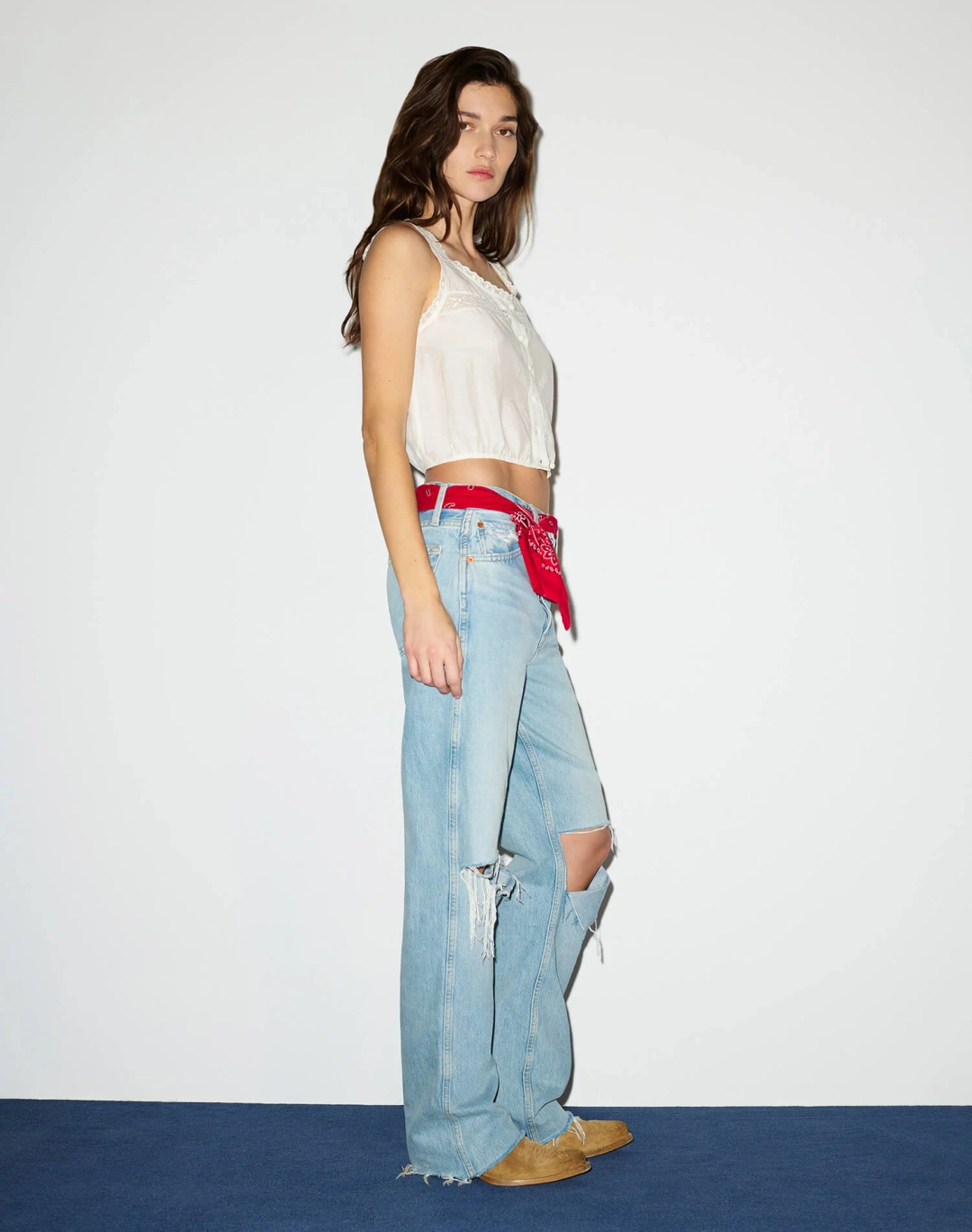 리던 Allegra Top - Vintage White 상품 이미지 2