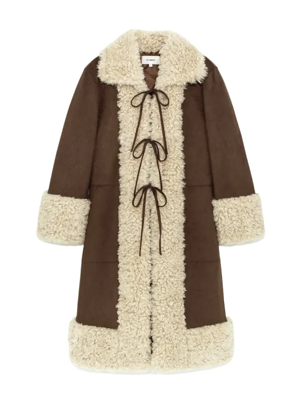 OLSEN FUR COAT (BROWN)