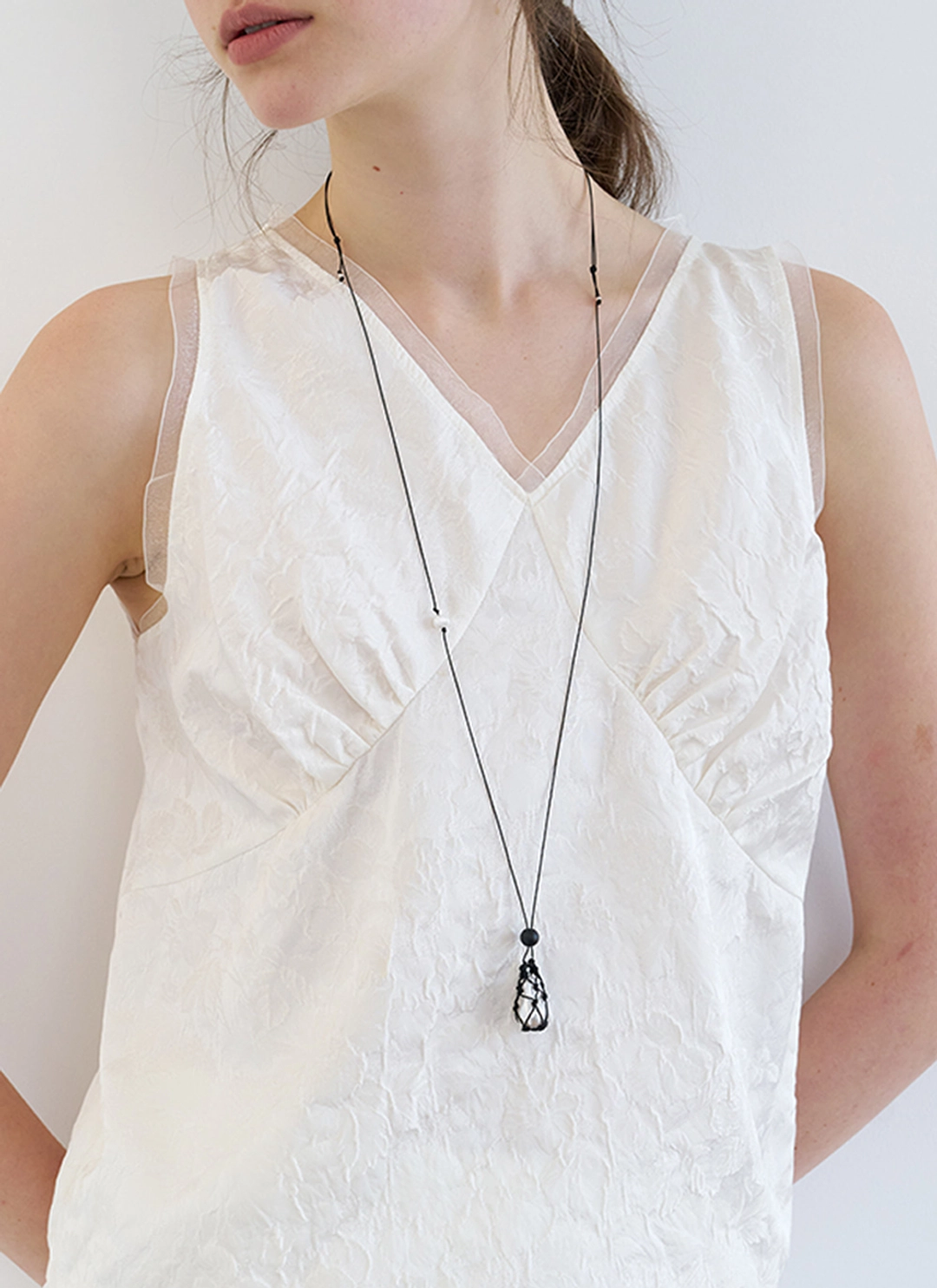 르닐 [Exclusive] Handmade Pearl Rope Necklace 상품 이미지 2