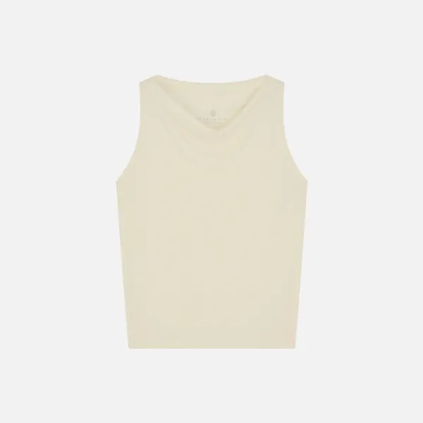 SITP5294 카울넥 져지 나시 탑_Cream