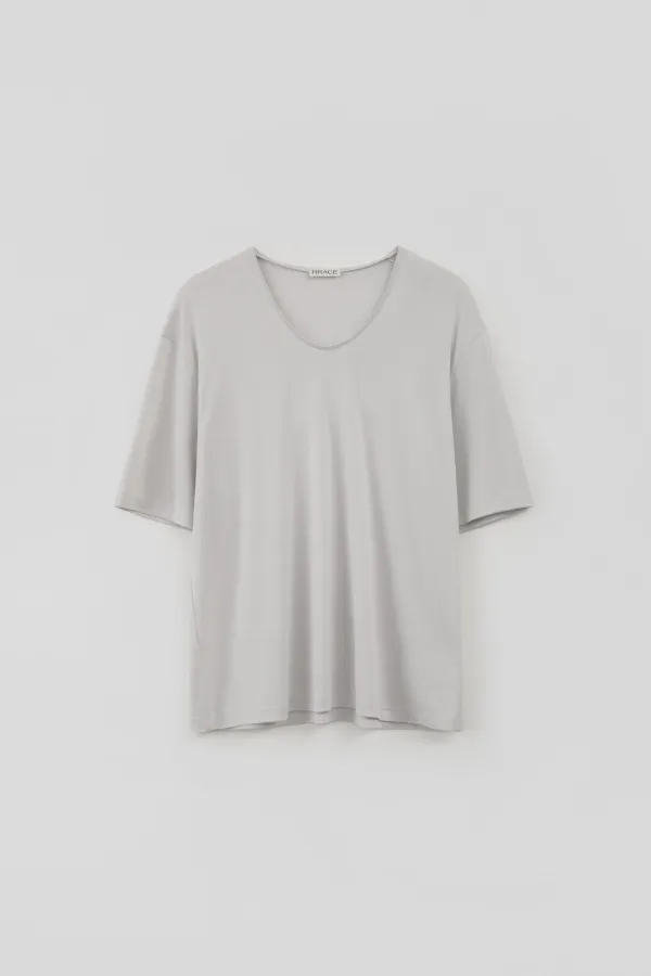 Modal Scoop-Neck T-Shirt_Light Gray