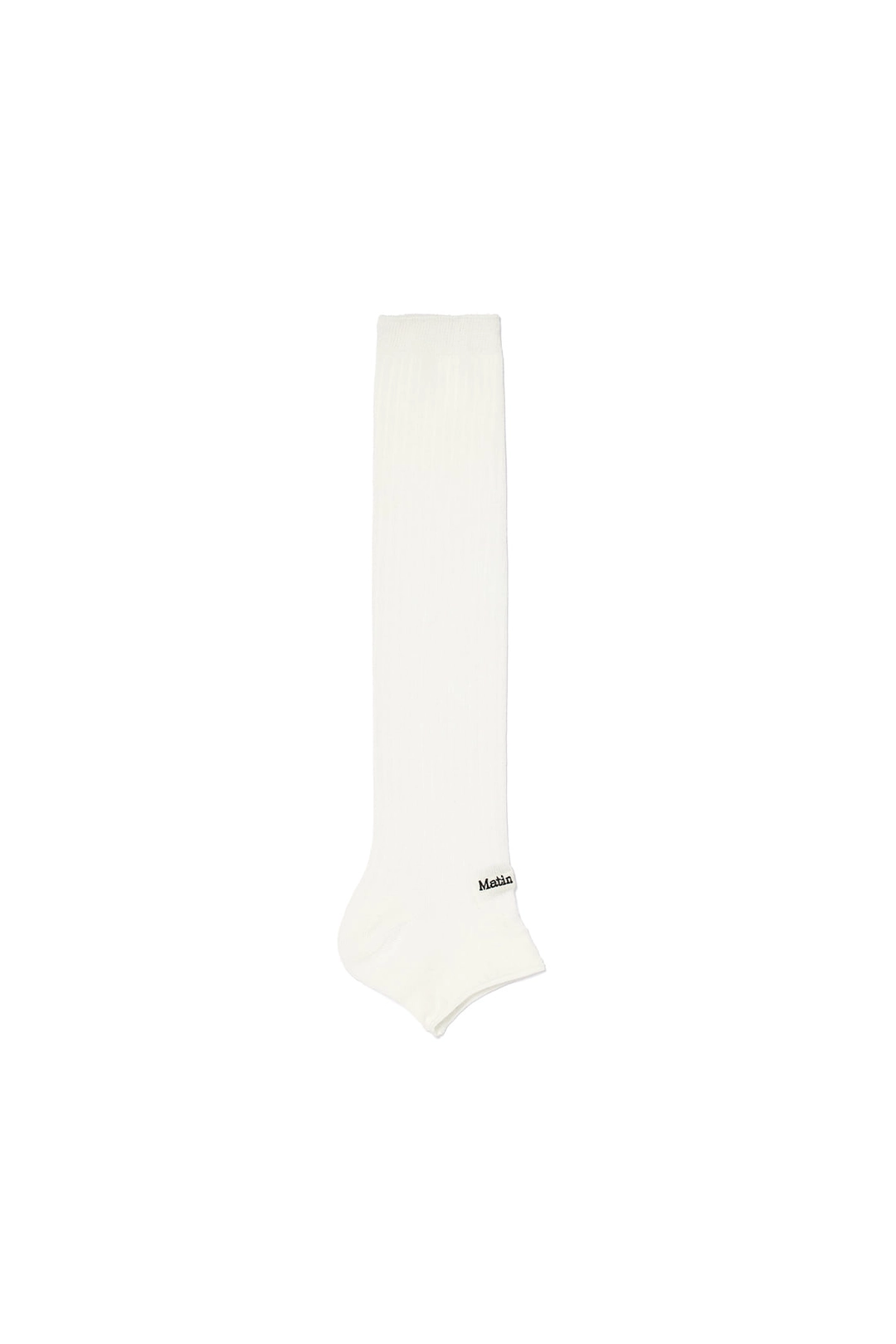 마뗑킴 SOFT WARMER HALF KNEE SOCKS IN WHITE 상품 이미지 1