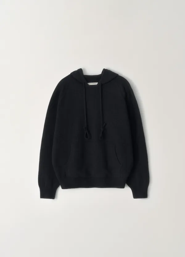 Casta knit hoodie sweater (Black)