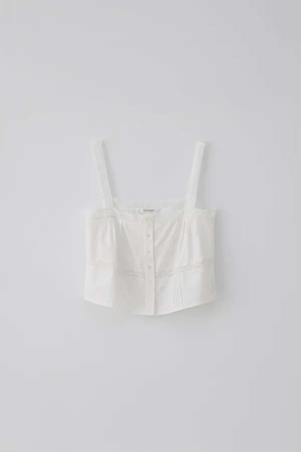 T/T Cascade swing bustier (ivory)