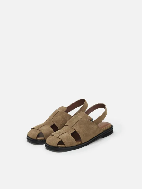 Puzzle sandals Suede Beige