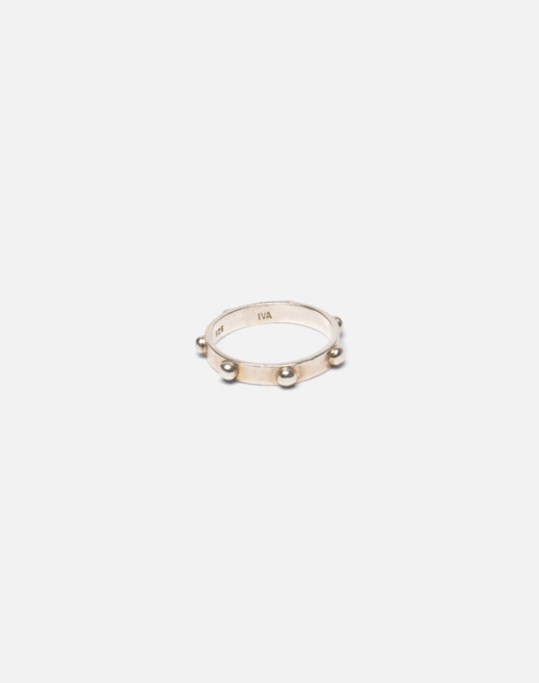 리던 90s Studded Sterling Ring -#1366 상품 이미지 1
