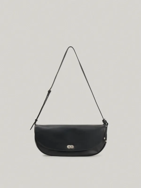 LUNE MOON BAG BLACK - PLAIN뤼느 문 백