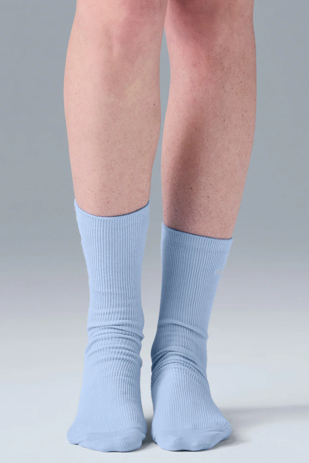 알로요가 Unisex Half-Crew Understated Sock - Seashell Blue 상품 이미지 2