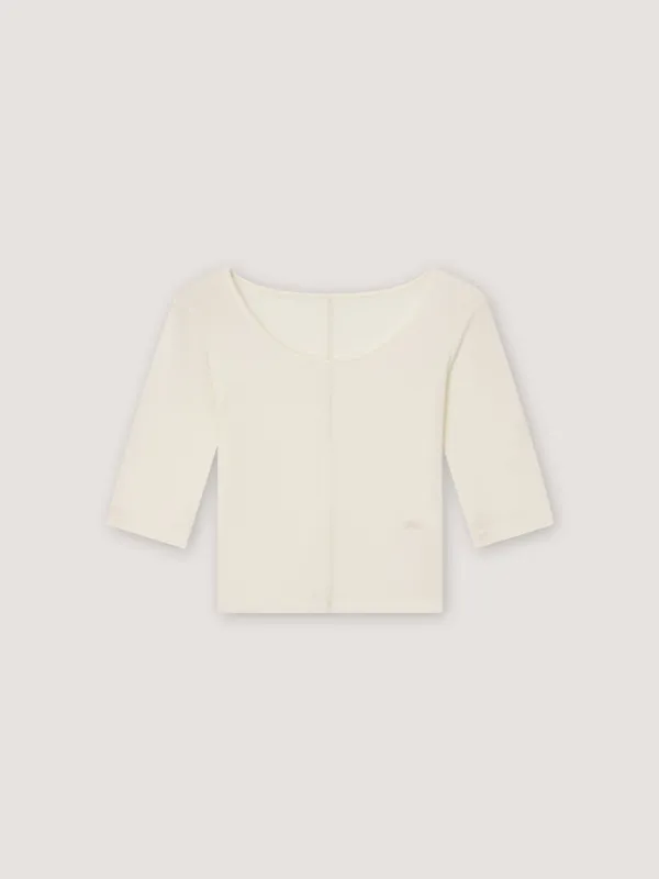 [4th] Melt Half Sleeve Tee - Ivory