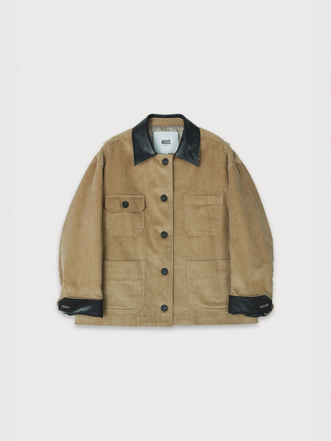뮤제 LA FETE Oversized coturoy work jacket_Velvet Camel 상품 이미지 1