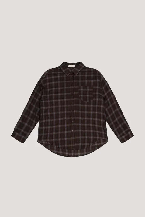 Burnt Check Shirt (brown)