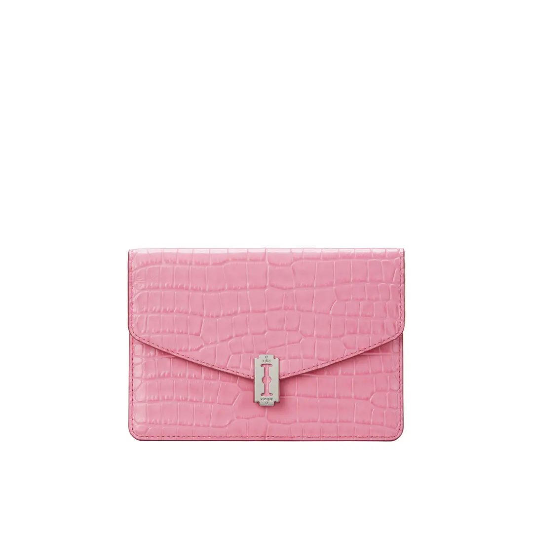 분크 [아울렛] Occam V Slim Pouch Croco (오캄 V 슬림 파우치) Candy Pink 상품 이미지 1