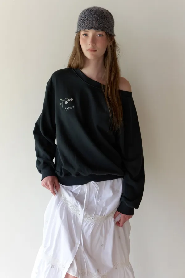(2nd Re-stock) Bell Sweatshirt (Charcoal)