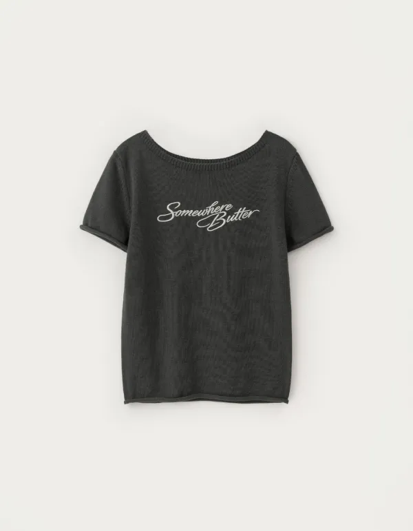 Nini Half Knit - Charcoal