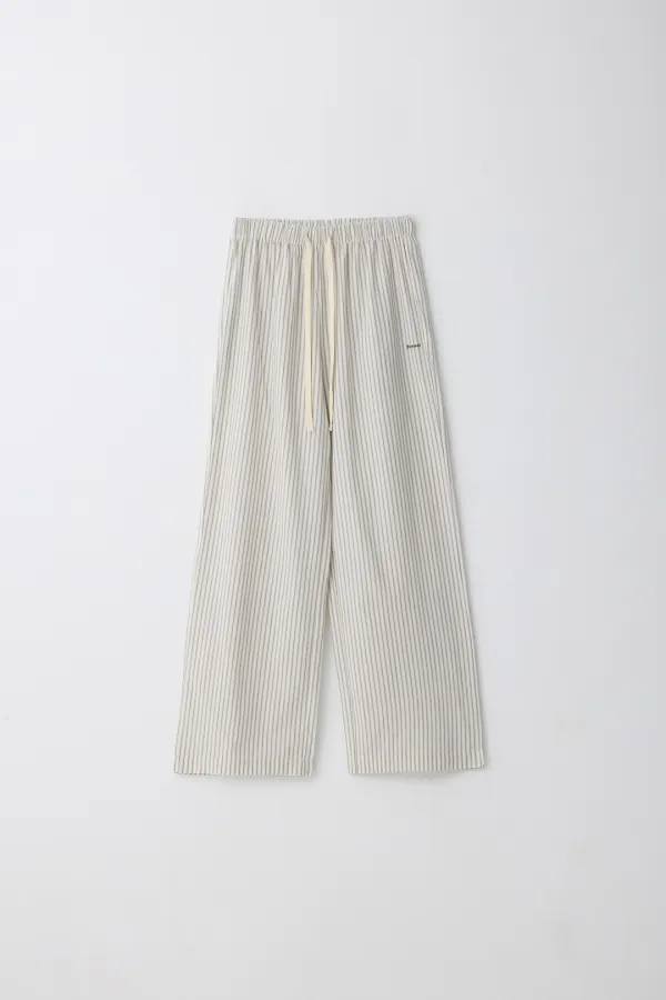Snug Pants_Charcoal Stripe