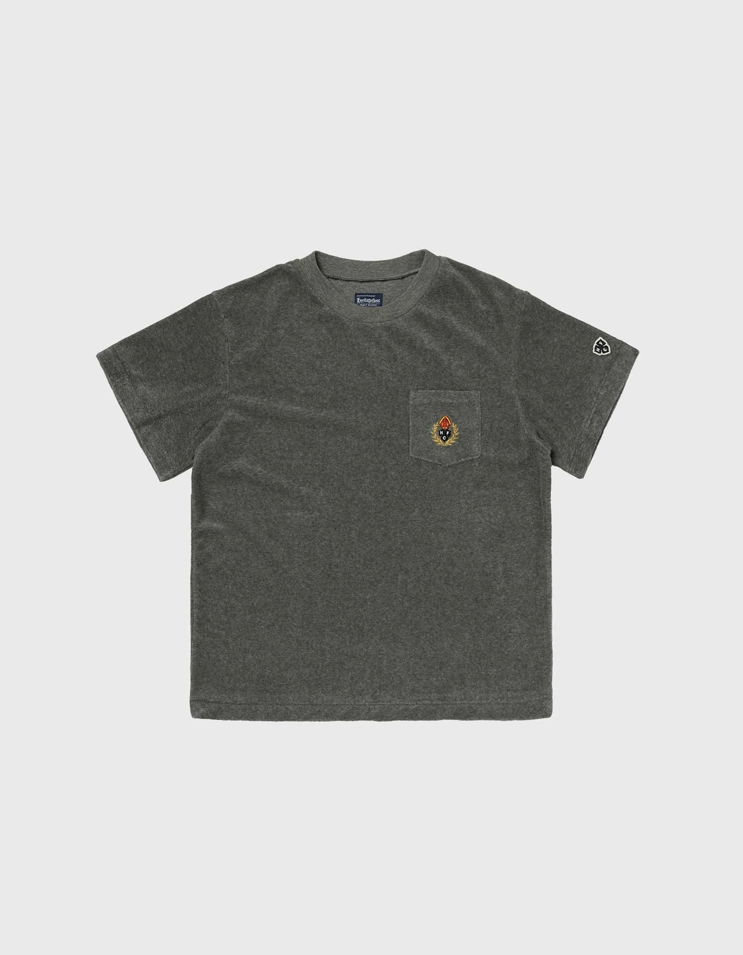 헤리티지플로스 CHILDREN TOWEL POCKET HALF-SLEEVE / M.Grey(30%) 상품 이미지 1