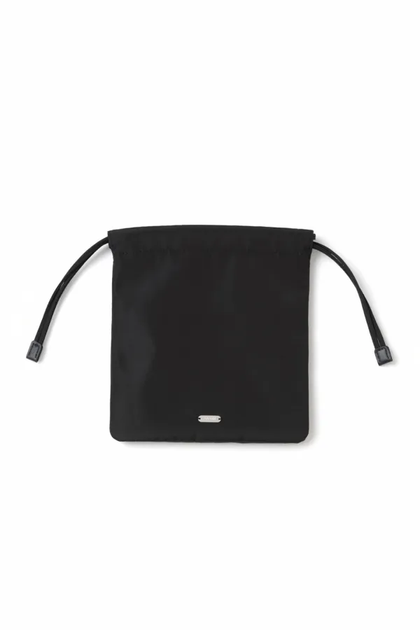 Nylon Snack Pouch Black