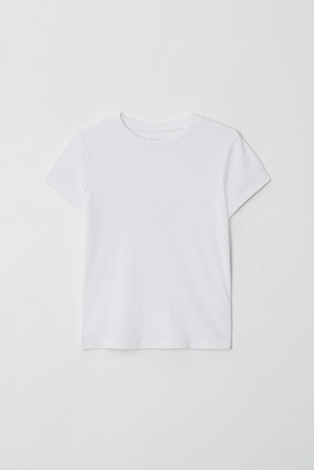브렌다 브렌든 color half tee - white 상품 이미지 1