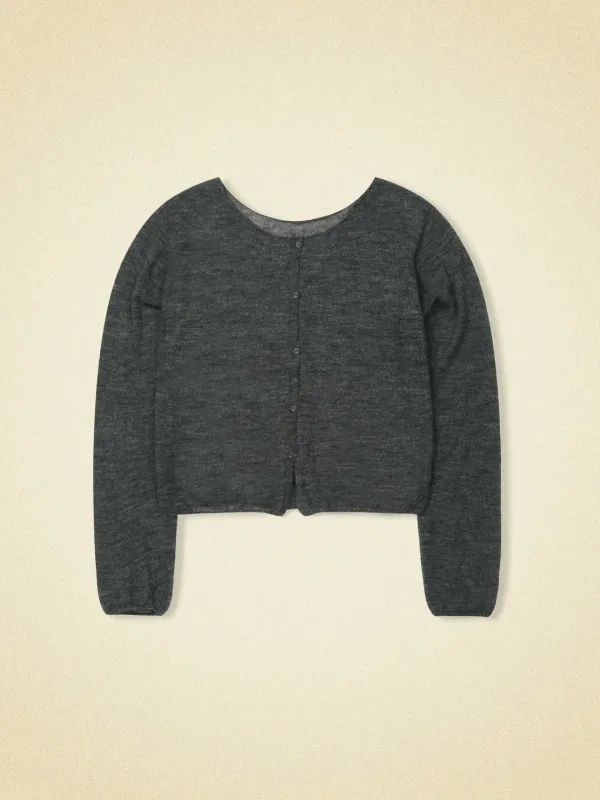 soon cardigan - charcoal