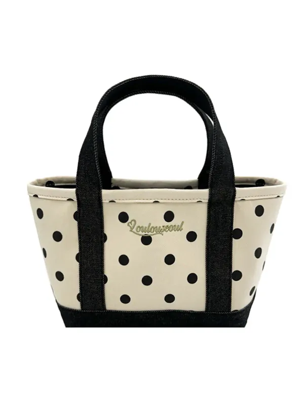 Love Dot Tote Bag (Ivory)