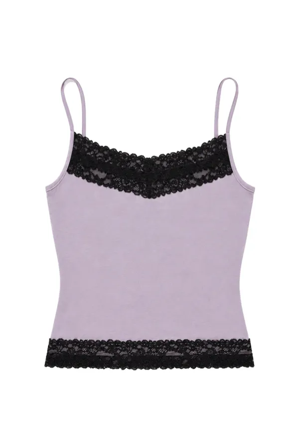 DOUBLE LACE TOP (PURPLE)