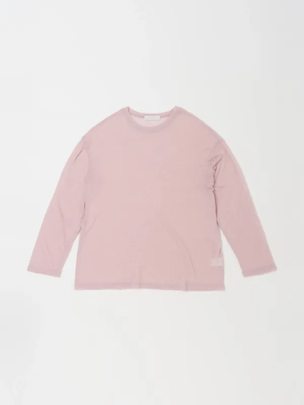 SHEER LONG SLEEVE TOP IN PINK