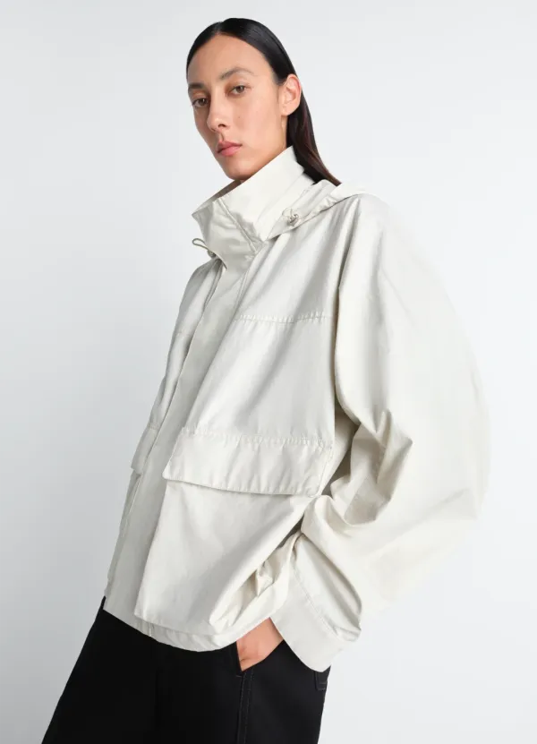 SHORT RAIN PARKA IN VENTILE® COTTON