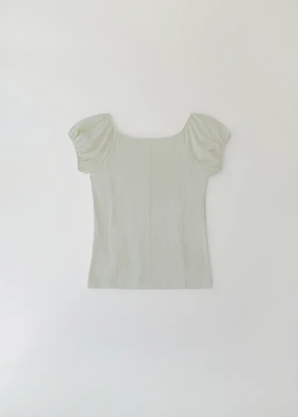 Lucy cap sleeve tee (lime)