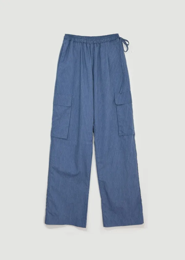Stripe cargo pants (Blue)