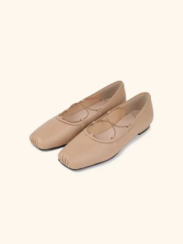 BALLET strap flat / 베이지