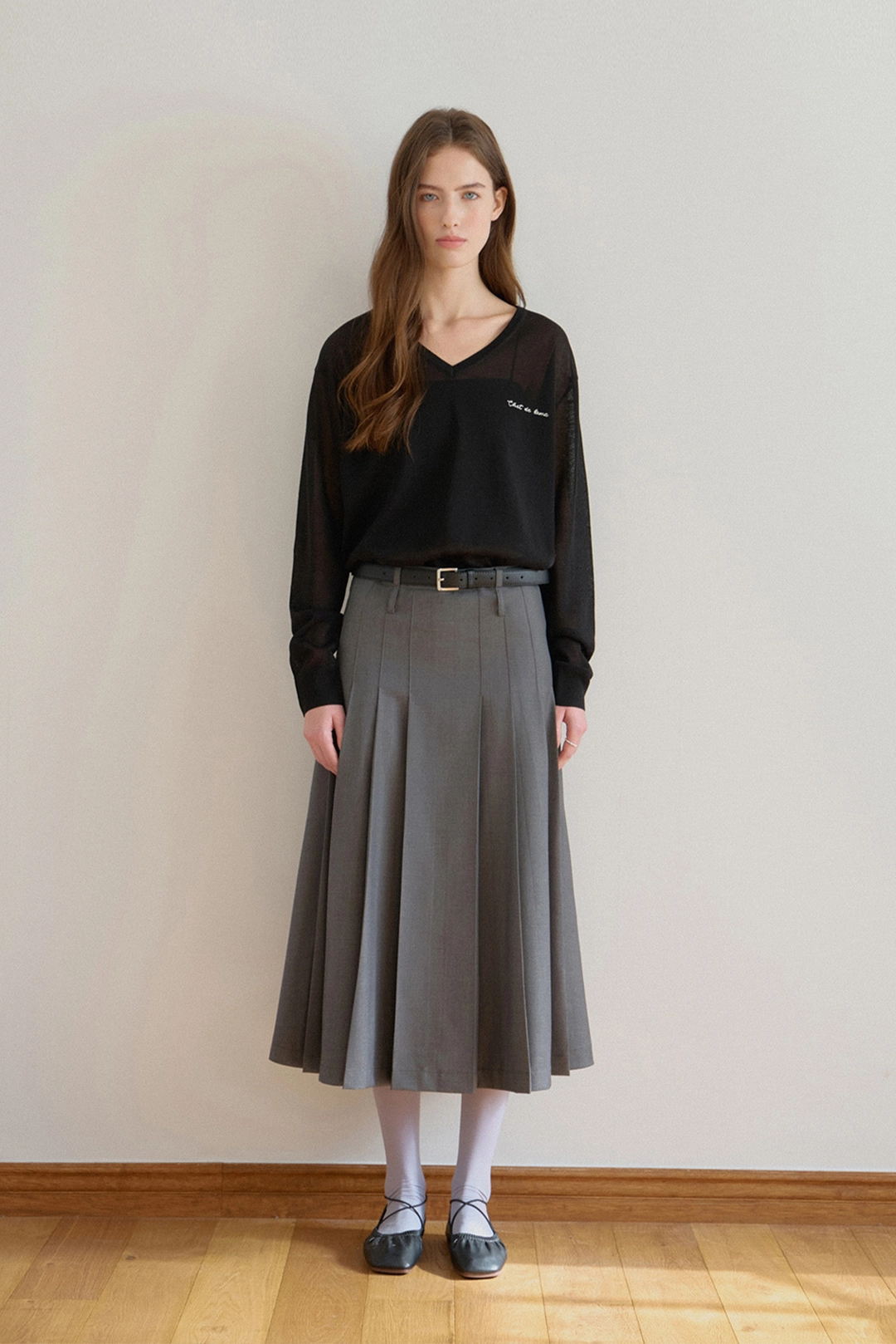 샤드라마 ROW PLEATS SKIRT 상품 이미지 2